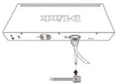 D-LINK DGS-1210-52/ME - Anbringen der Stromkabelhalterung - 3
