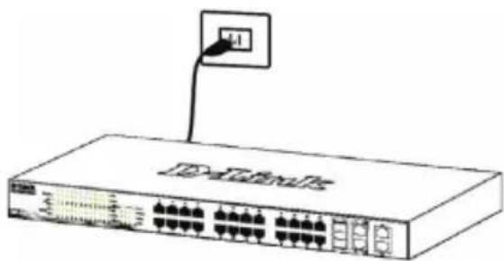 D-LINK DGS-1210-52/ME - Step 3 – Plugging in the AC Power Cord - 1