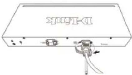 D-LINK DGS-1210-52/ME - 安裝電源線固定器 - 3