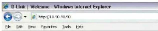 D-Link | Welcome - Windows Internet Explorer http://10.90.90.90 File Edit View Favorites Tools Help