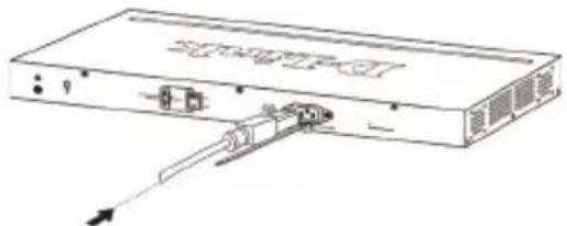 D-LINK DGS-1210-52/ME - Installazione del fermo del cavo di alimentazione - 2