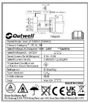 Outwell Arctic Frost 55 - GUARANTEE - 1