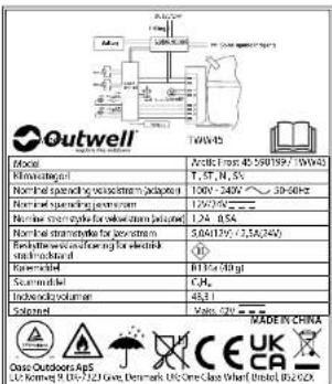 Outwell Arctic Frost 55 - GARANTI - 2