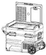 Outwell Arctic Frost 55 - REVERSE LID OPENING DIRECTION - 1