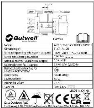 Outwell Arctic Frost 35 - NO: BRUKERVEILEDNING - 1