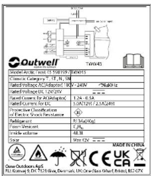 Outwell Arctic Frost 35 - GUARANTEE - 2