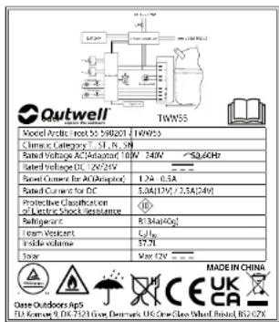 Outwell Arctic Frost 35 - GUARANTEE - 3