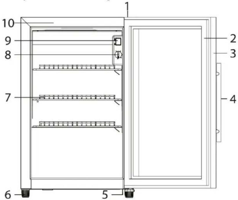 CASO BBQ Cooler S-L - Illustration: Dimensioning - 1