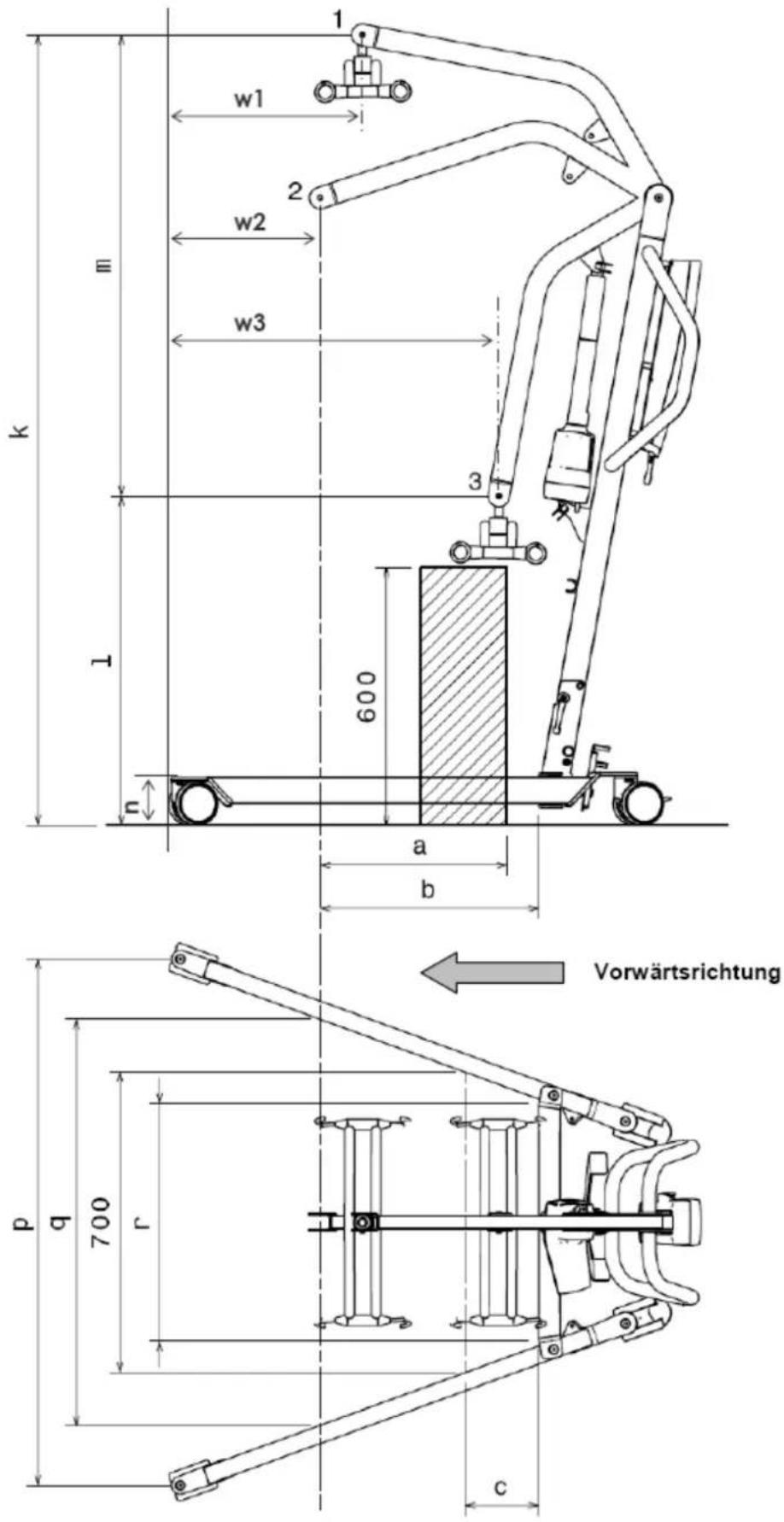 Vermeiren Eagle 620 - Especificaciones técnicas - 2
