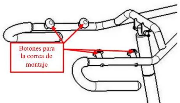 Vermeiren Albatros - Fijación a los botones del elevador de pacientes - 2