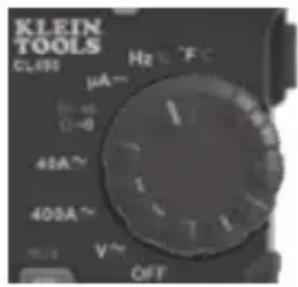 KLEIN TOOLS CL99 μA~ 0-0 40A~ 400A~ V~ OFF