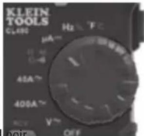KLEIN TOOLS CLABS Hz Tc µA 45A 400A V OFF noir