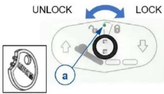 Vermeiren Illico - Lock function (for medical personnel only) - 1