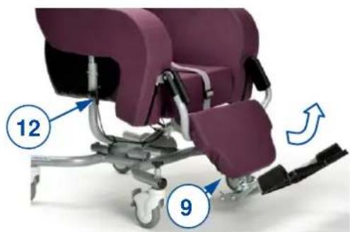 Vermeiren Altitude - Footrest angle - 1