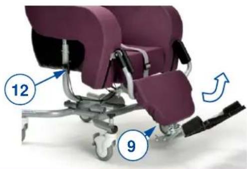 Vermeiren Altitude-E - Footrest angle - 1