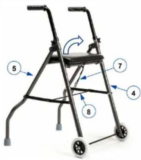 Vermeiren Twin-Light - Auffalten des Gehgestells - 1