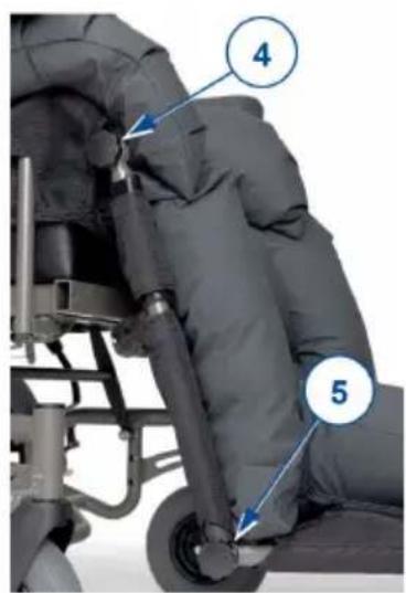 Vermeiren Inovys II + L70 - Leg rest inclination - 1