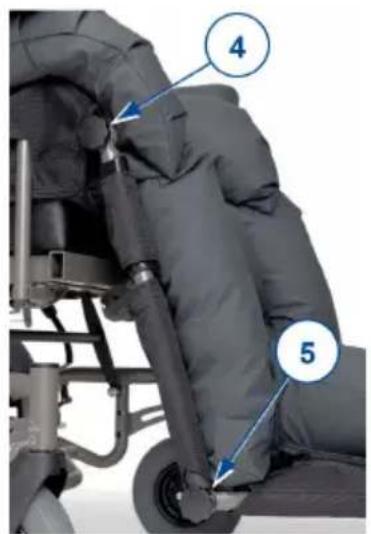 Vermeiren Inovys II + L70 - Inclinazione dell'appoggio per le gambe - 1