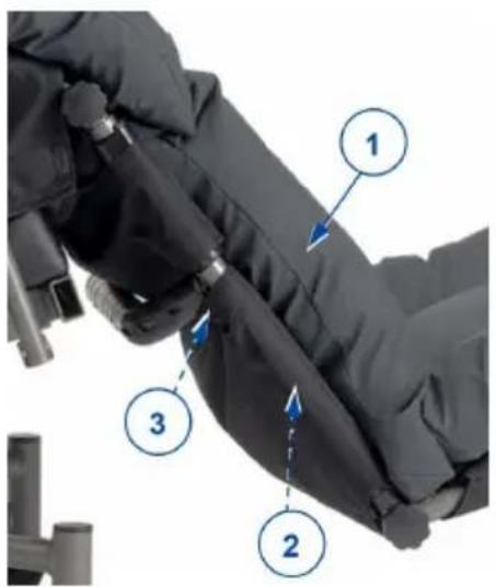 Vermeiren Inovys II + L70 - Lunghezza degli appoggi per le gambe - 1