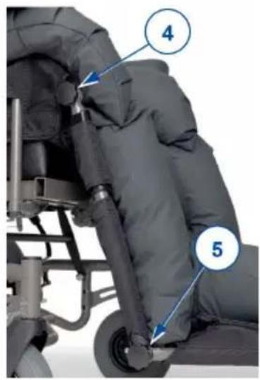 Vermeiren Inovys II + L70 - Náklon nožní opěrky - 1