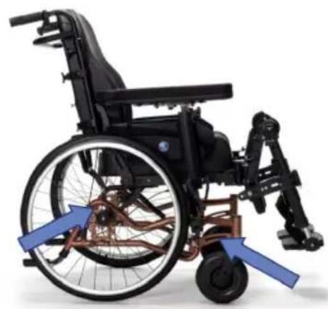 Vermeiren Inovys II + L70 - Sicheres Verzurren des Rollstuhls innerhalb des PKW's: - 1