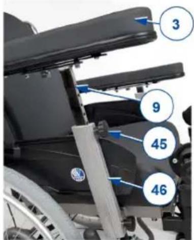 Vermeiren Inovys II + L70 - Armlehnenhöhe - 1