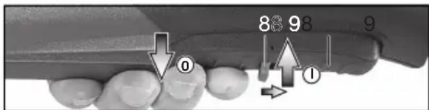 METABO WE 17-125 Quick - Machines with paddle switch (with dead man function): - 1