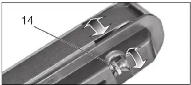 METABO DS 125 - Regolazione dello scorrimento del nastro (solo BS 175) - 1