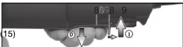 METABO WQ 1100-125 - Machine with paddle switch (with deadman function): - 1