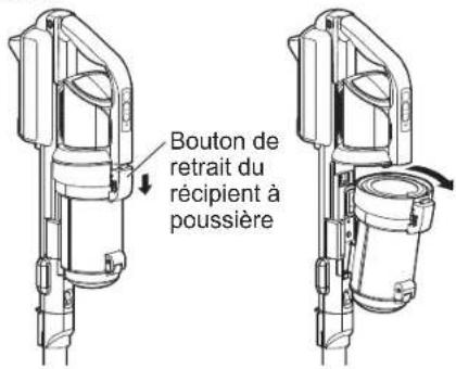Iris Ohyama SCD-130P - Retirez le récipient à poussière - 1