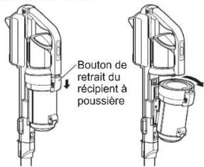 Iris Ohyama SCD-130P - Retirez le récipient à poussière du corps principal de l'appareil - 1