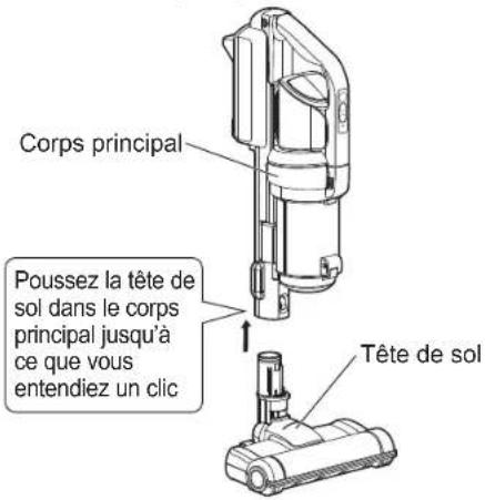 Iris Ohyama SCD-130P - Pour utiliser l'aspirateur comme aspirateur manuel - 1