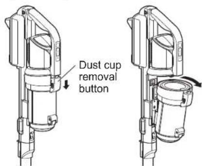 Iris Ohyama SCD-130P - Remove the dust cup from the main unit - 1
