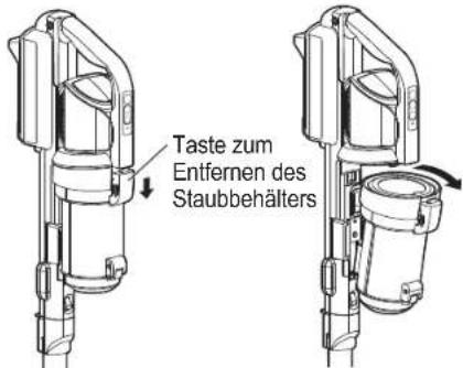 Iris Ohyama SCD-130P - Entfernen des Staubbehälters - 1