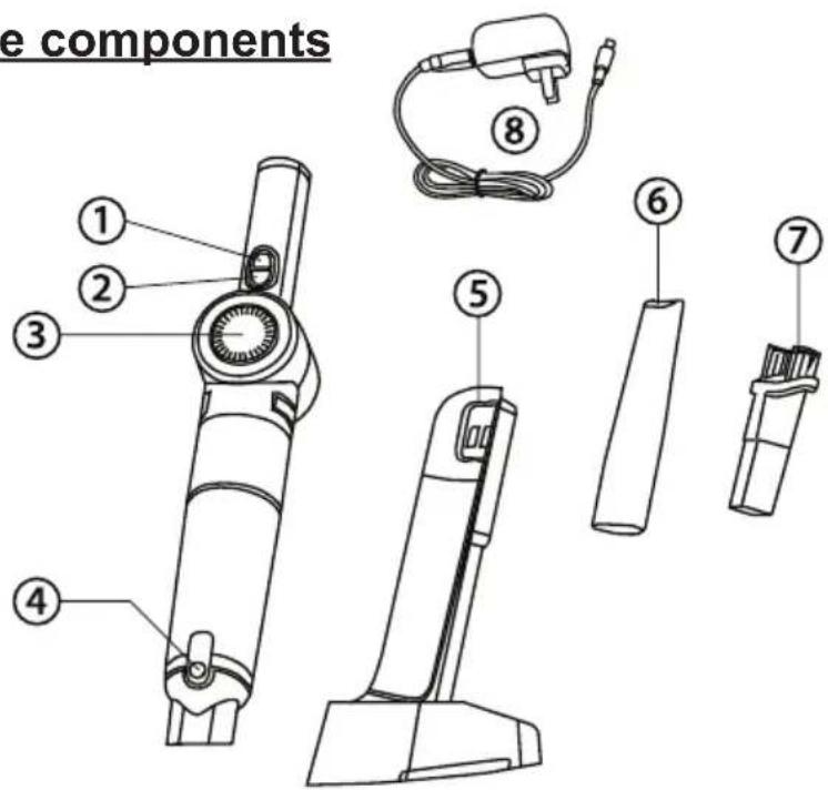 Lebenlang LBL2305 - Name and position of the components - 1