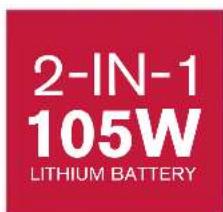2-IN-1 105W LITHIUM BATTERY
