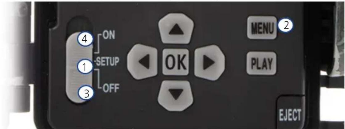ZEISS Secacam 7 - Posiciones del interruptor - 2