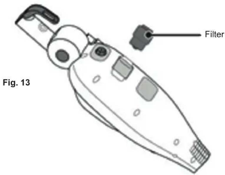 DIRT DEVIL DD7004 - Replacing the water filter - 1