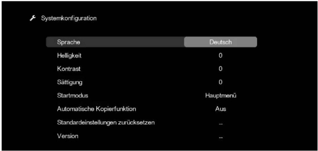 BRAUN DigiFrame 1096 - Systemconfiguration: - 1