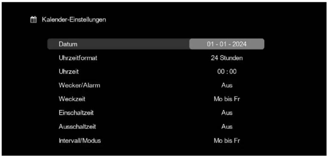 BRAUN DigiFrame 1096 - Kalender-Einstellungen: - 1