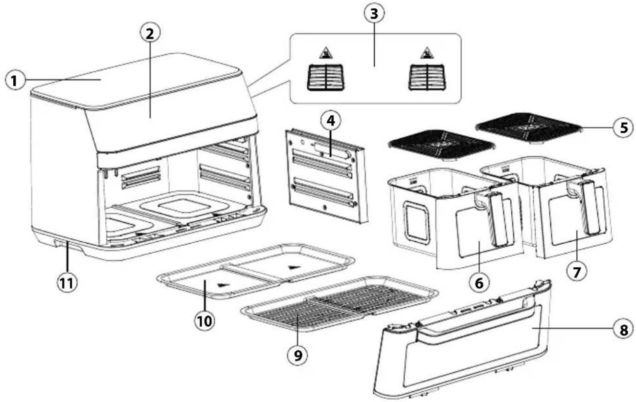 CASO AirFry DuoChef - Costruzione e funzione - 1