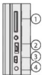 BRAUN DigiFrame 1361 - 2a. Rückseitige Schaltfl ächen und linke Seite des Bilderrahmens - 2