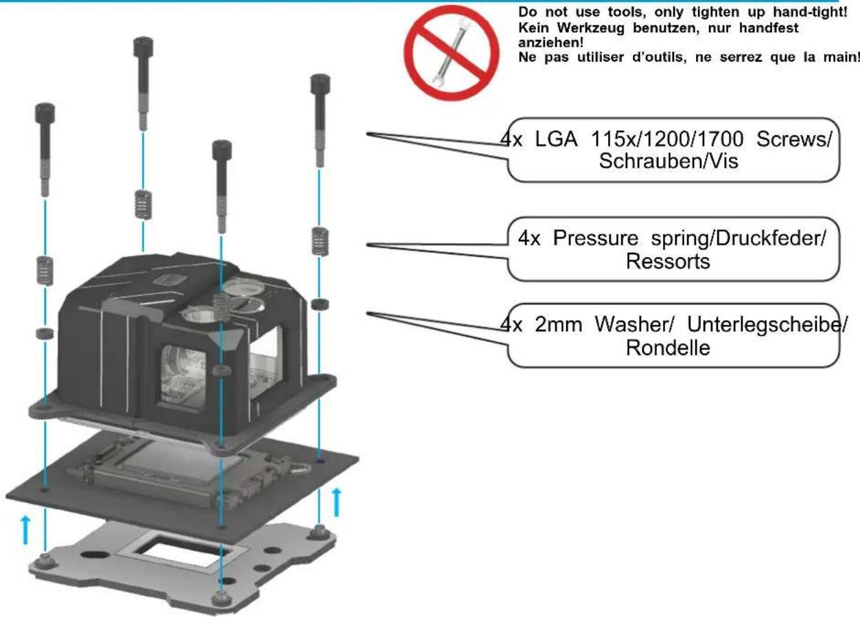 Alphacool Eisbaer Pro Aurora 420 - BRACKET ASSEMBLY HALTERMONTAGE SUPPORT DE MONTAGE11. - 3