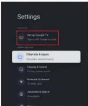PEAQ PTV 43GU-5024T - Google TV beállítása - 2