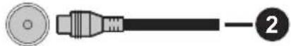 PEAQ PTV 43GU-5024T - Parte trasera del TV - 2