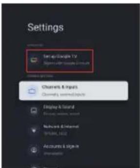 PEAQ PTV 43GU-5024T - Skonfiguruj Google TV - 2