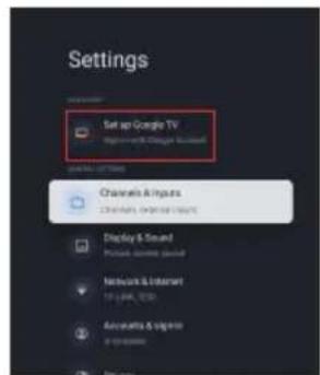 PEAQ PTV 43GU-5024T - Set up Google TV - 2