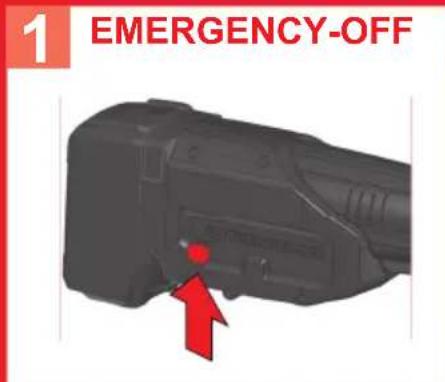 ROTHENBERGER Romax 4000 - B Emergency-Off / ON-Switch / Positions - 1