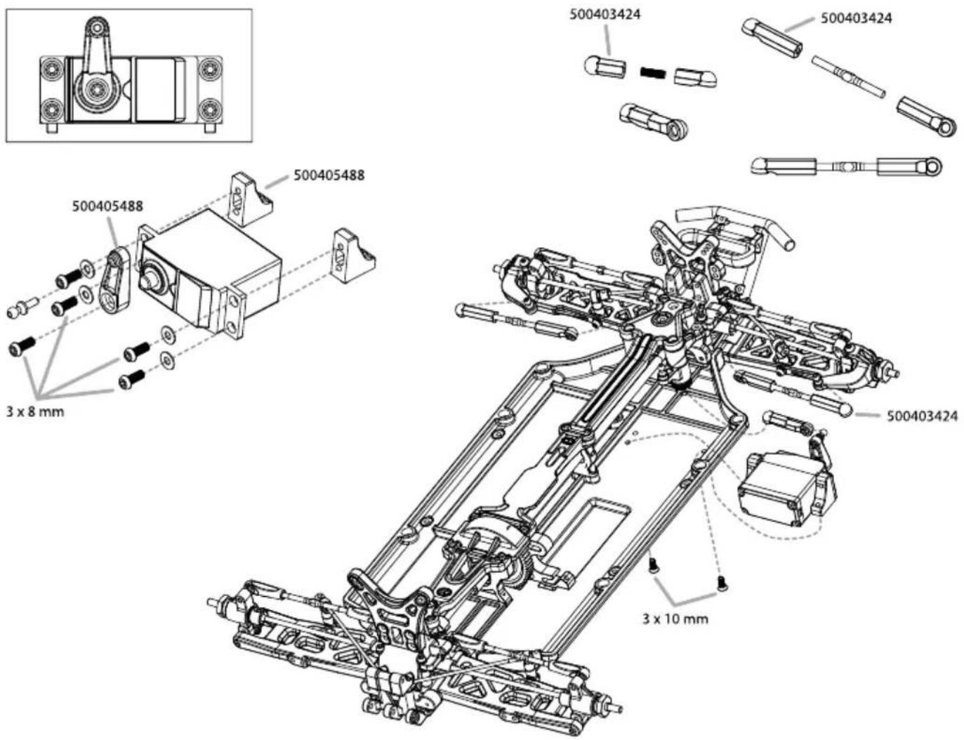 Carson Desert Warrior XL 3.0 - LENKSERVO·STEERING SERVO - 1