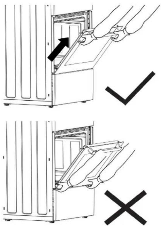 IKEA ÖRMINGE 205.910.92 - Removing the oven door - 1